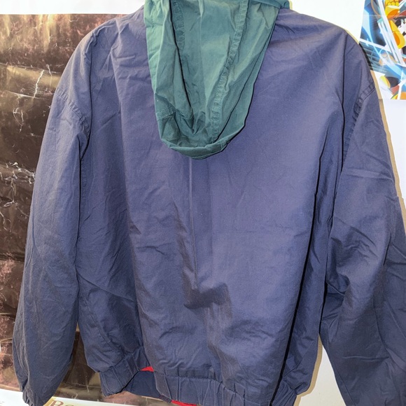 Bugle Boy Navy and Red Windbreaker - Picture 3 of 5